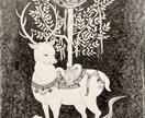 モノクロイラスト描きます 水性ペンで描く繊細で神秘的な世界 イメージ3