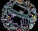 ネオン風のポップな横顔イラストお描きします あなたの「好き！」をギュッと詰め込んで魅力を発信しませんか？ イメージ6