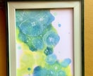 貴方の好きな色で植物、抽象画のアートを描きます 色のパワーを可愛いサイズのアートで感じてください イメージ4