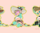 キャラクター絵を描きます 綺麗な目と髪の男性キャラならおまかせください イメージ10