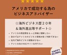 アメリカ関連のご相談お悩み何でもお受けします ☆海外ビジネス歴２０年＋海外進出等サポート☆ イメージ1