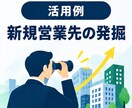 条件に合う営業先・企業リストを作成しますます 業種・地域を指定するだけで営業候補を一覧化します イメージ7