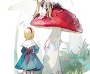 厚塗り！MV用のほのぼのかわいい1枚絵を描きます 光溢れる森林～アンティークな室内まで！背景込み一枚絵描きます イメージ3