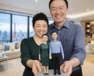 結婚祝い写真から作るフィギュア｜結婚式似顔人形ます オーダーメイド新郎新婦 結婚記念日ギフト 特別なプレゼント イメージ4