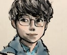 オシャレな墨絵アイコン制作いたします 手描きの墨絵ベースのイラスト。今だけ1000円お買い得です！ イメージ3