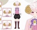 キャラデザ、パーツ分けします 持ち込みイラストのパーツ分けもご相談お願いします イメージ4