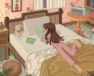 限定価格！絵本の挿絵のようなイラストを描きます アイコン、ヘッダー用に暖かい手描きイラストが欲しい方へ イメージ1