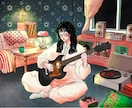 背景付き1枚絵を描きます 【イラスト・グッズ制作】アイコン、販促グッズまで幅広く対応！ イメージ1