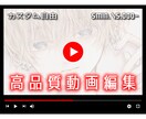 YouTube動画編集します 5,000円～！高品質なYouTube動画を作成します！ イメージ1