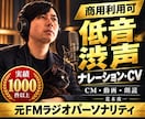 低音、渋めのナレーション、アフレコを格安で承ります 実績1,000件以上　ＣＶからナレーションまで幅広く対応 イメージ1