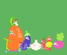 ポップでかわいい植物イラストを制作いたします 広告・動画・ブログなどオリジナルイラストで個性を出したい方へ イメージ1