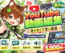 YouTube動画を見やすく丁寧に編集ます Premiere Proでカット・テロップ・BGM・SE対応 イメージ1