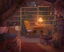 温かみのあるファンタジー背景イラスト制作いたします ヘッダー・動画等を温かい背景イラストで彩ってみませんか イメージ8