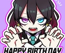 ポップ＆ダーク目を引くビビットなイラストを描きます 特徴的なデフォルメの絵柄でポップダークなイラストが得意です！ イメージ8