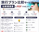 旅行プランを比較して最適な旅行をご提案します 航空券・ホテルを徹底比較！個人手配プランにも対応！ イメージ1