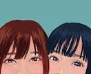 8月31日まで！格安で似顔絵アイコン描きます お写真をリアルタッチで好印象おしゃれな色合いに！ イメージ5