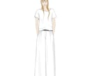 魅力伝わる、ファッションスタイル画お描きします 服のバランスがわかりやすい、イメージも伝わる！ イメージ1
