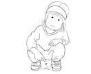 写真をもとに、やさしい線画イラストを描きます SNSやプロフィール画像に使いやすい、やさしい線画です イメージ1