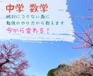 中学１〜３年数学の講習を行います 苦手を克服し、分かってできるまで教えます！ イメージ1