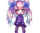可愛いディフォルメイラスト描きます 髪がつやつやのデフォルメ（全身）イラストを描きます イメージ4