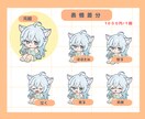 配信に使えるかわいいちびキャライラスト描きます アイコンやグッズ、スタンプに！かわいいミニキャラ制作します イメージ3