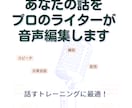 あなたの話をプロのライターが「編集」します スマートな喋り方を身につけたい人におすすめ！ イメージ1
