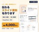 メモや原稿から伝わるスライド資料を作ります 構成の整理から｜5枚4,000円｜修正無制限 イメージ1