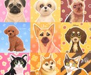 写真から大切なペットをPOP似顔絵アイコンにします ペットをPOPに！SNSアイコン・個人グッズ用対応！ イメージ1