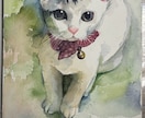 ハガキ～A4サイズで動物ちゃんの似顔絵描きます 水彩でふんわり優しく♬.*ﾟ可愛らしい表情を描きます イメージ4