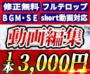 YouTube・TikTok動画編集を承ります 密度高めの編集でフルテロップまで丁寧に対応 イメージ1