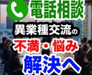 電話相談：異業種交流会の悩み、解決策を出します 加入前、加入中、辞めた後、あらゆる相談をお受けします。 イメージ1