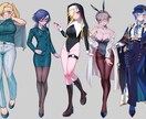 可愛い絵柄で様々な用途の立ち絵制作を承ります 商用利用可・TS(女体化、男体化)依頼可・最短3日納品 イメージ2