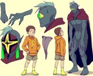 創作キャラの立ち絵描きます 男性、男の子が得意です。異形も少しいけます。 イメージ2