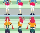 独特な色彩でキャラクター描きます ゲーム用立ち絵・サムネイル・アイコンなど様々なご要望にどうぞ イメージ7