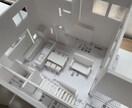 住宅の模型を作成いたします 1/50.1/100サイズのホワイト模型作成 イメージ1