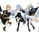立ち絵･サムネ･1枚絵などのイラスト制作します 艶やかで可愛い女の子、デフォルメ立ち絵等お任せ下さい！ イメージ2