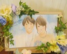 似顔絵イラスト描きますます アイコンや結婚式のウェルカムボードにいかがでしょうか。 イメージ1