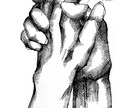 線画一点もの／あなたの「手」描きます あなたの今を残すための手のアート イメージ5
