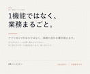 業務システムを丸ごと、御社専用でつくります 1機能ではなく、業務まるごと。買い切りです。 イメージ1