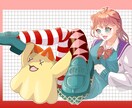 アイコン・1枚絵 ポップで可愛いイラスト制作します SNSのアイコンやサムネイル等に使えるイラストを制作します イメージ4