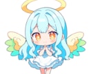 最短即日！可愛いちびキャラアイコン制作します 商用利用可能！SNSや配信に映える高画質アイコン イメージ6
