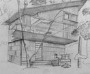 写真をもとにスケッチをかきます 似顔絵、建築のスケッチを描きます イメージ2