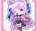 商用込み！可愛いちびキャライラスト描きます プレゼントやグッズ制作にも！もちぷにイラストお描きします！ イメージ2
