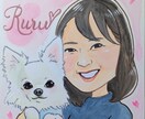 そっくりな可愛い似顔絵描きます 水彩やデジタルで似顔絵お描きします！ イメージ3