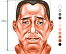 リアルな雰囲気でお描きします こちらはリアルな似顔絵用になります。 イメージ2