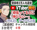 V特化｜伸び悩む原因を特定→成長の突破口見つけます 現役運営者が実データで原因を特定。戦略から制作まで イメージ1