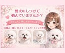 子犬のしつけ・噛み癖・トイレの悩みアドバイスします あなたと愛犬に合った“無理しないしつけ”をご提案します イメージ1