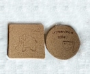 コルクコースターにオリジナルの彫刻いたします イベント、パーティー、店舗用、記念品、ノベルティにいかが イメージ3