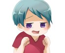 アニメ絵風アイコン描きます ミニキャラ、デフォルメ風イラストです。 イメージ3