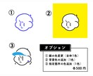 シンプルでポップ＆キュートな線画アイコン作ります かわいさの中にも個性が光る、あなただけの褒められアイコン！ イメージ3